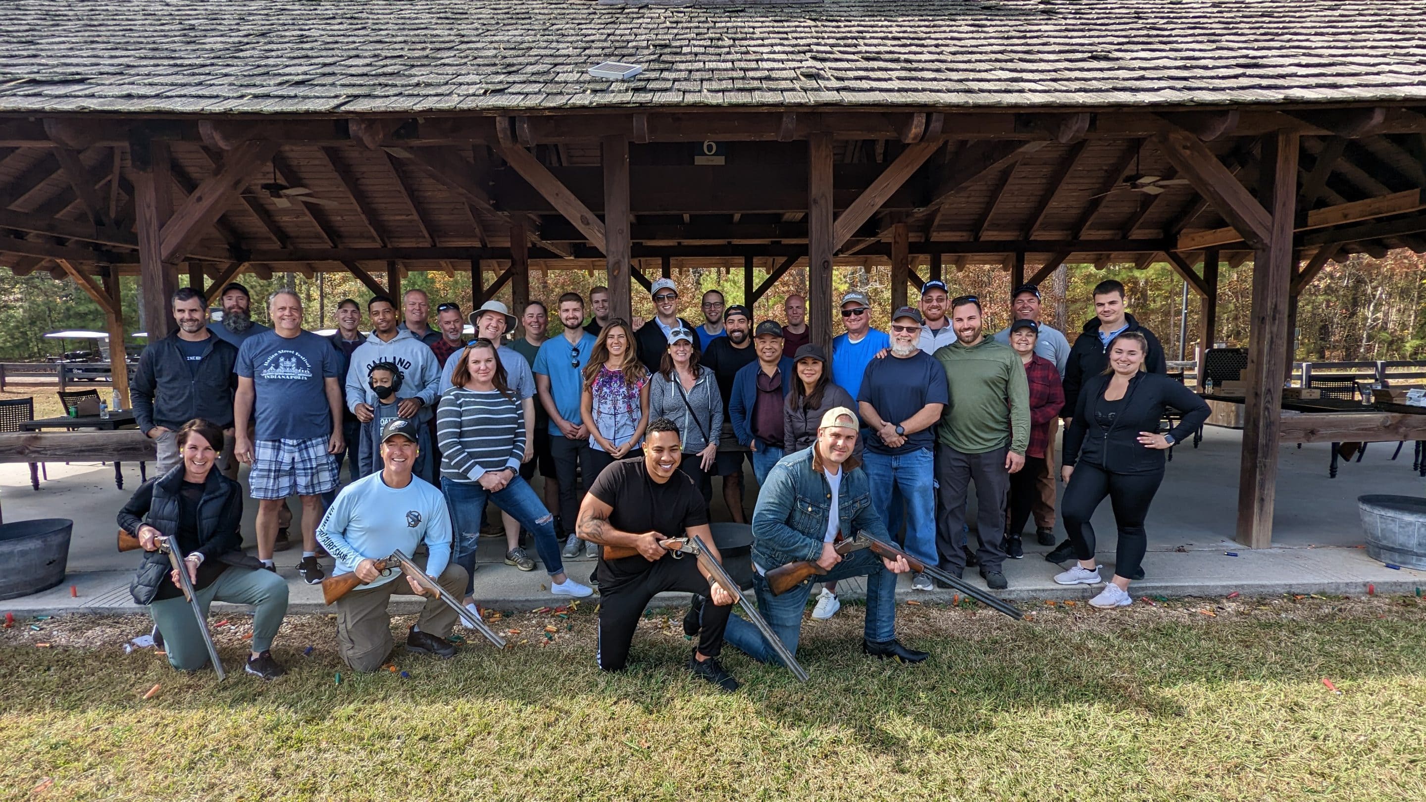 Q4 2022 Group Photo - Clay Shooting